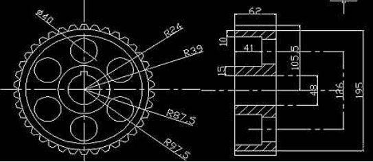 CAD實(shí)操之平鍵和齒輪的安裝