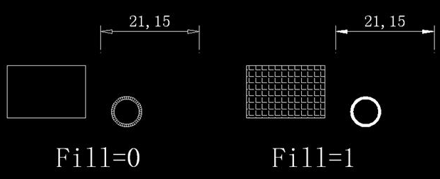 CAD中如何控制填充、文字等各類圖形的顯示效果
