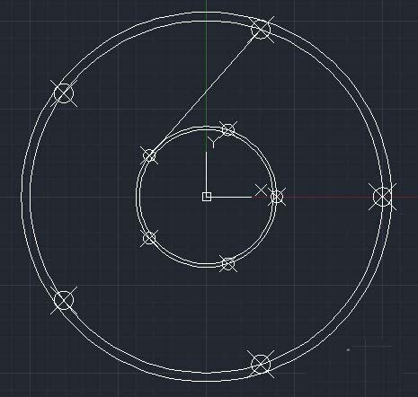 CAD如何繪制輪盤(pán)平面圖
